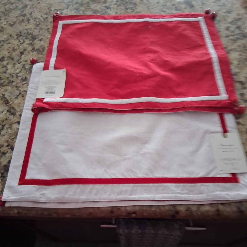 Red and White Placemats